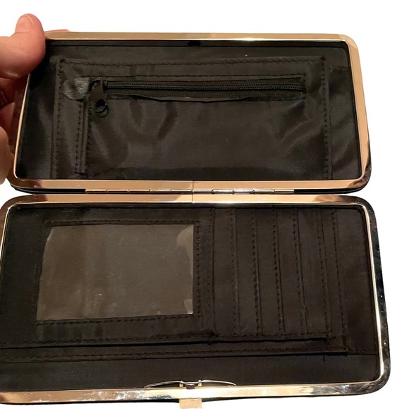 Unbranded Pretty Clip Wallet Textured Brown/Bronze - Picture 4 of 7